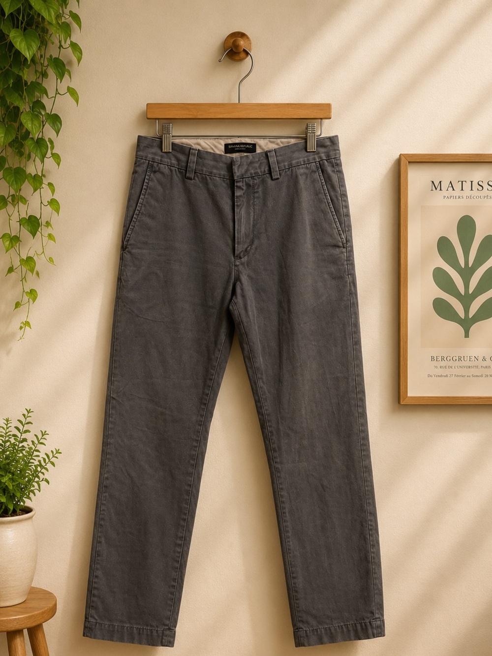 Banana Republic Gray Aiden Chino Pants